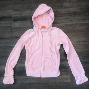 Juicy Couture Velour Jacket with Lace Detail